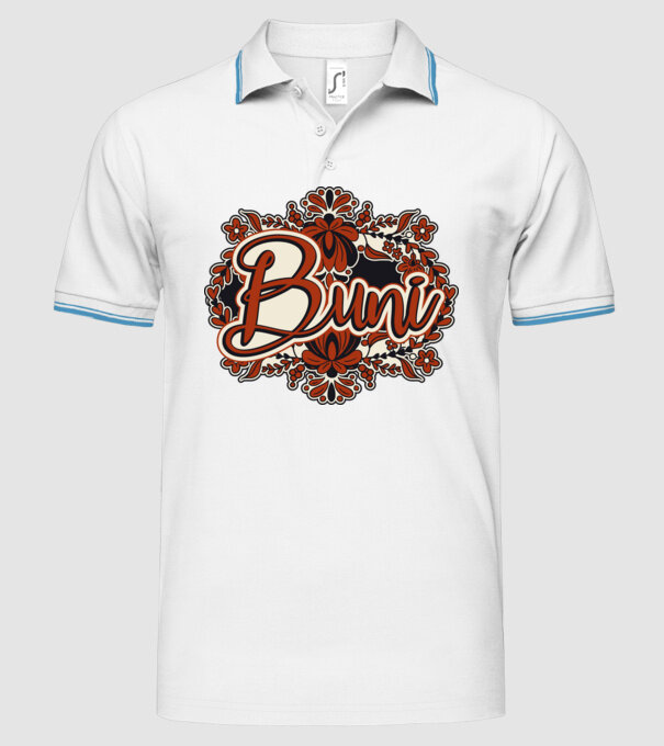 Buni model alb pe tricou