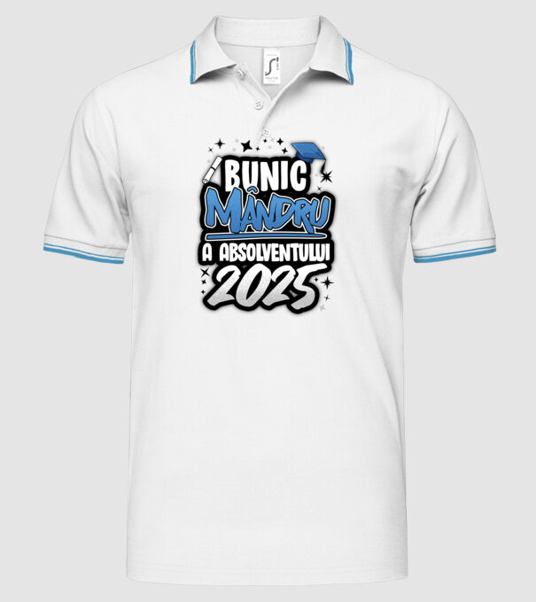 Bunic MÂNDRU a absolventului model alb pe tricou