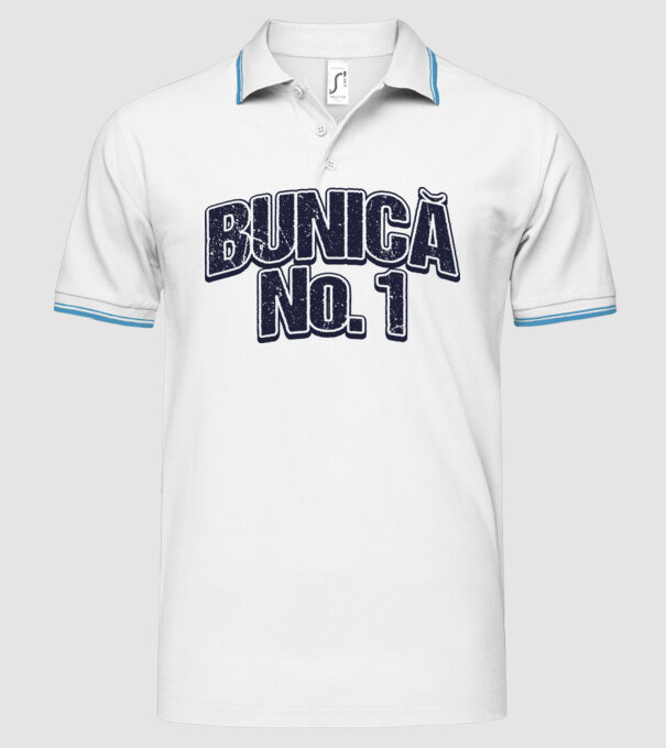 Bunică No.1 model alb pe tricou