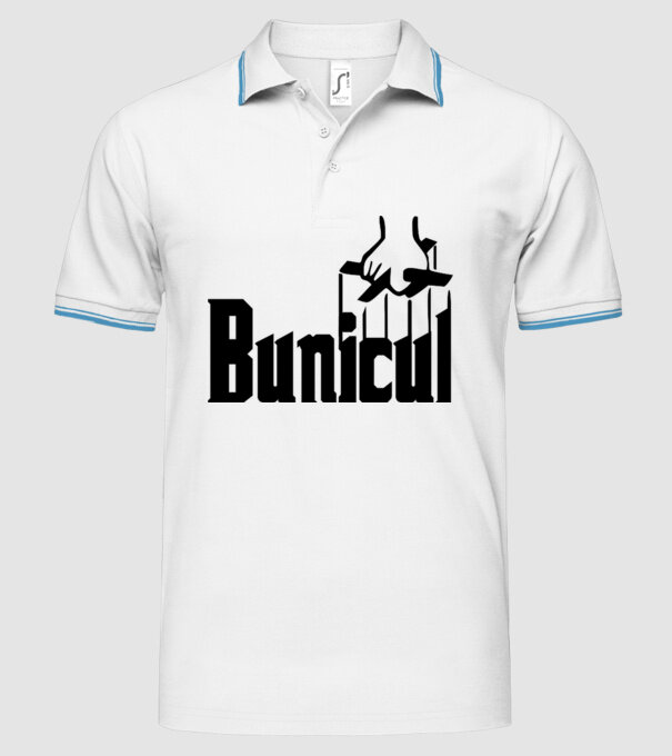 Bunicul model alb pe tricou