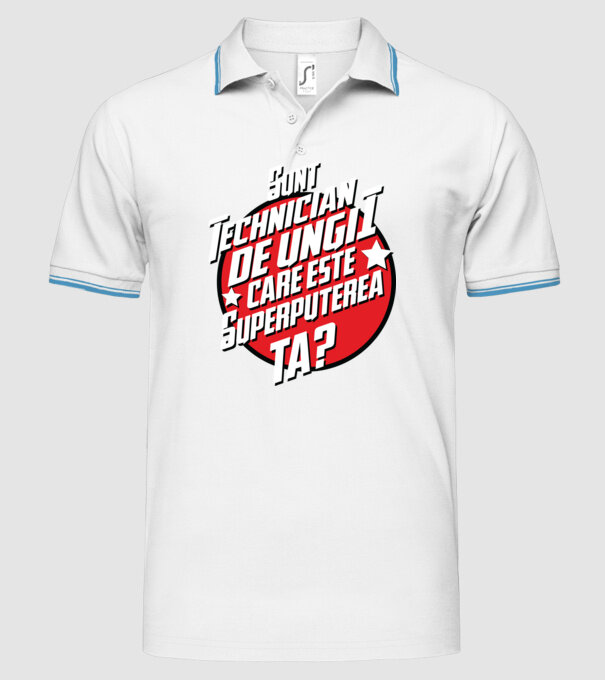 sunt tehnician de unghii, care este superputerea ta? model alb pe tricou