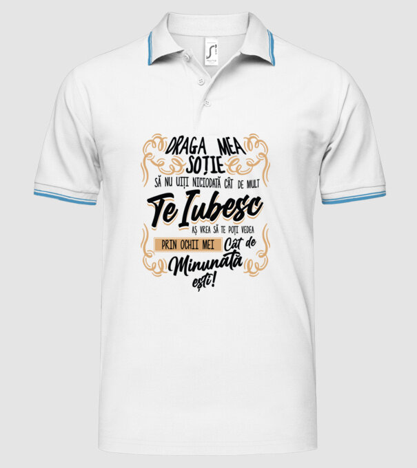 Cât de minunată ești model alb pe tricou