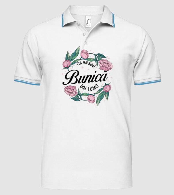 Cea mai bună bunică din lume! model alb pe tricou