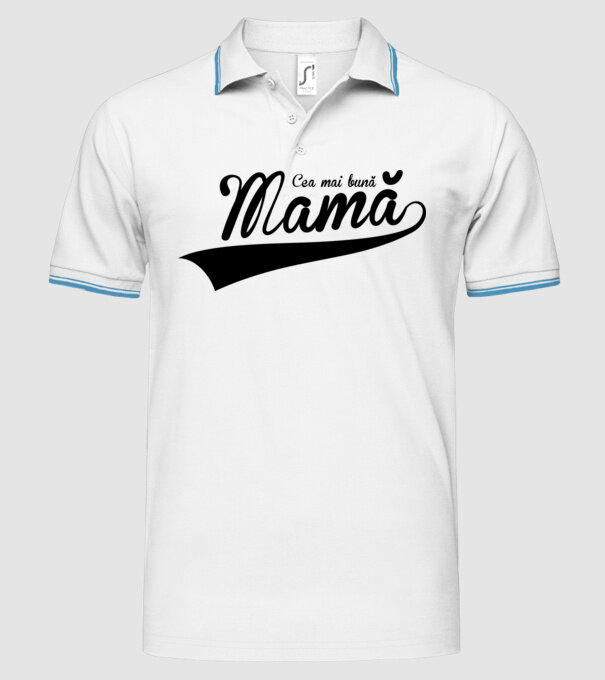 Cea mai bună mamă model alb pe tricou