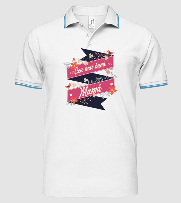 Cea mai bună mamă model alb pe tricou