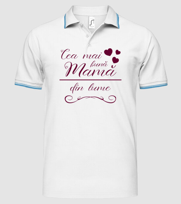 Cea mai bună mamă din lume model alb pe tricou