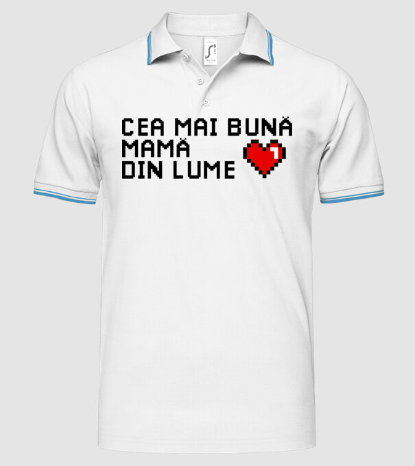 cea mai bună mamă din lume model alb pe tricou