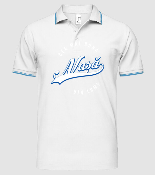 Cea mai bună NAȘĂ din lume model alb pe tricou