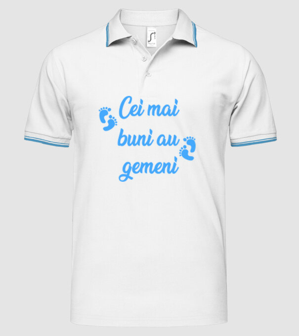 Cei mai buni au gemeni model alb pe tricou