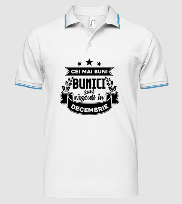 Cei mai BUNI BUNICI sunt născuți în decembrie model alb pe tricou