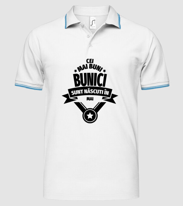 Cei mai buni bunici sunt născuți în mai. model alb pe tricou