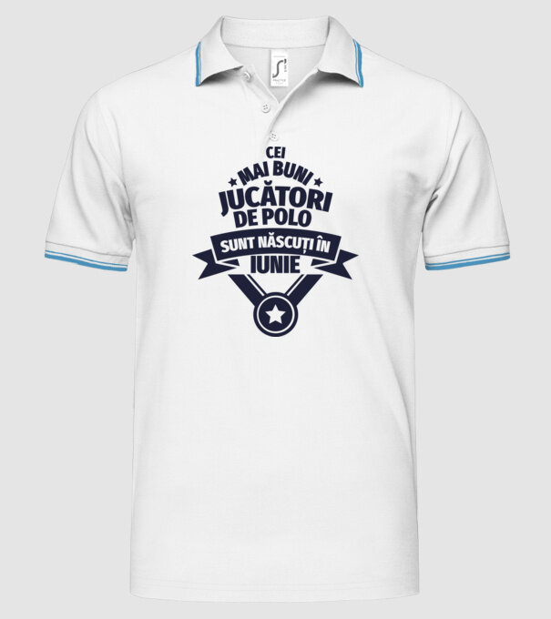 Cei mai buni jucători de polo sunt născuți în Iunie model alb pe tricou