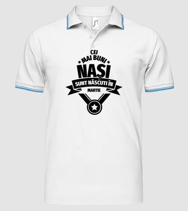 Cei mai buni nași sunt născuți în martie. model alb pe tricou