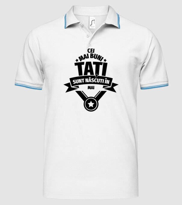 Cei mai buni Tați sunt născuți în martie. model alb pe tricou