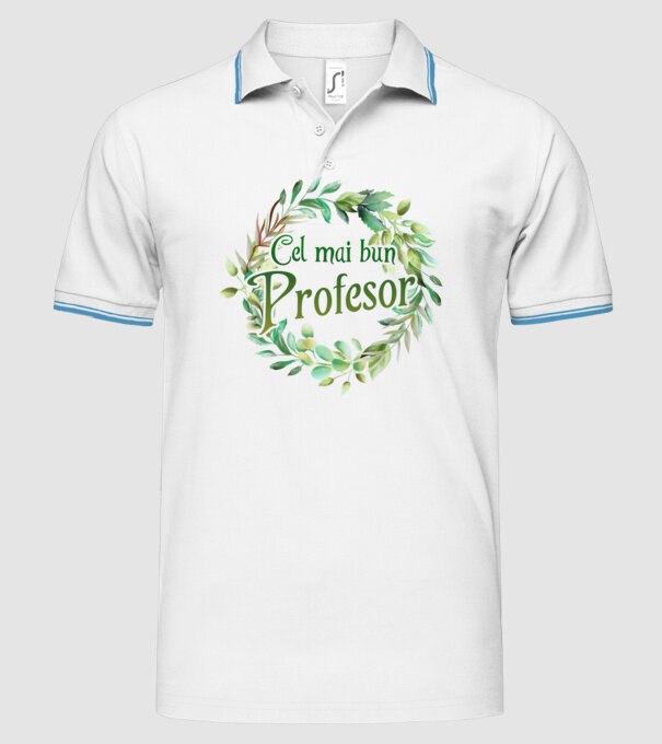 Cel mai bun profesor model alb pe tricou