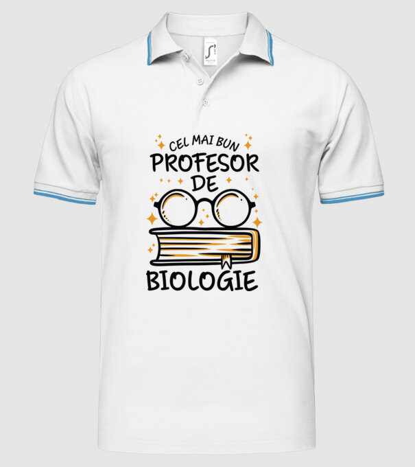 Cel mai profesor biologie model alb pe tricou
