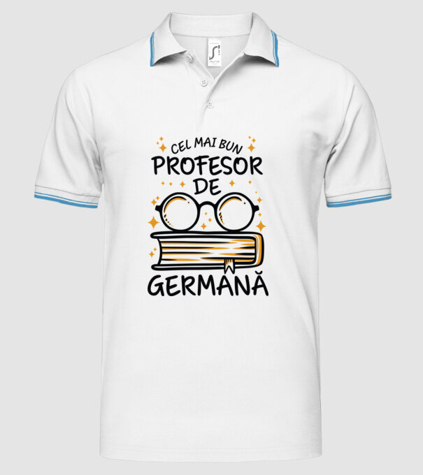 Cel mai profesor germană model alb pe tricou