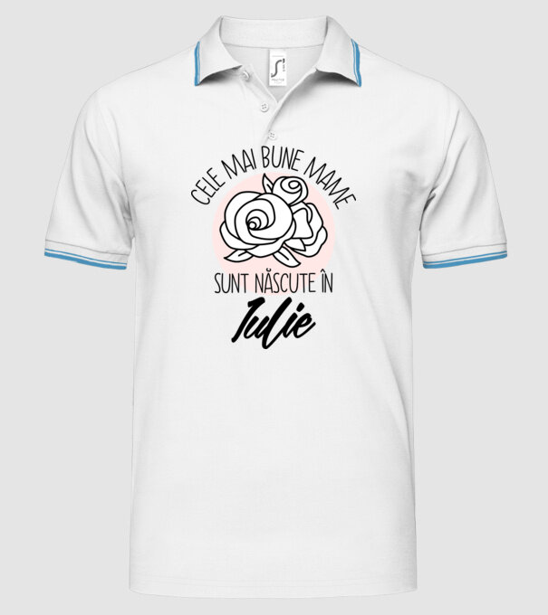 Cele mai bune mame sunt născute în Iulie model alb pe tricou