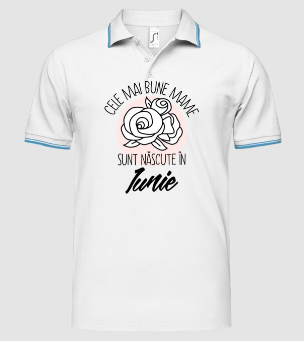 Cele mai bune mame sunt născute în Iunie model alb pe tricou