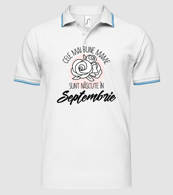 Cele mai bune mame sunt născute Septembrie model alb pe tricou
