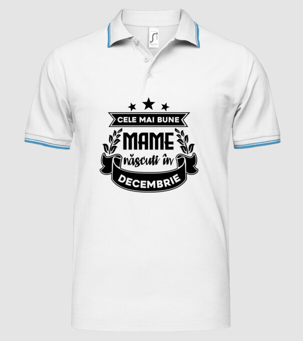 Cele mai bune mame sunt născuți în decembrie model alb pe tricou