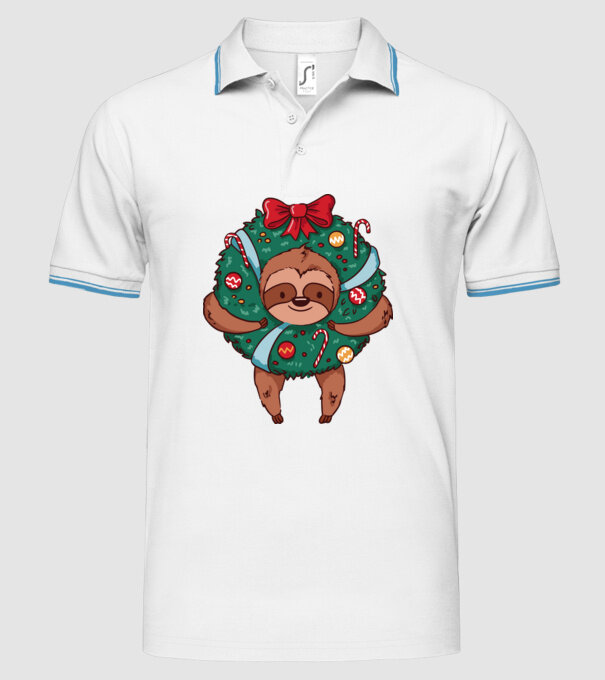 Christmas model alb pe tricou