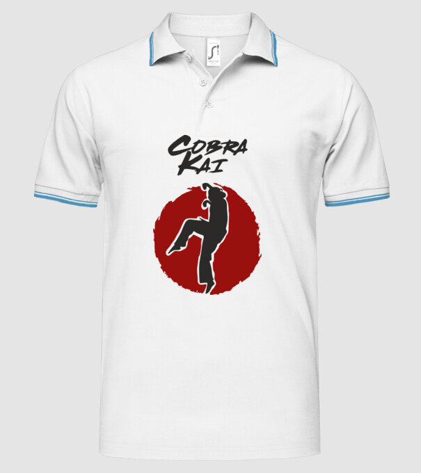 cobra kai larusso model alb pe tricou
