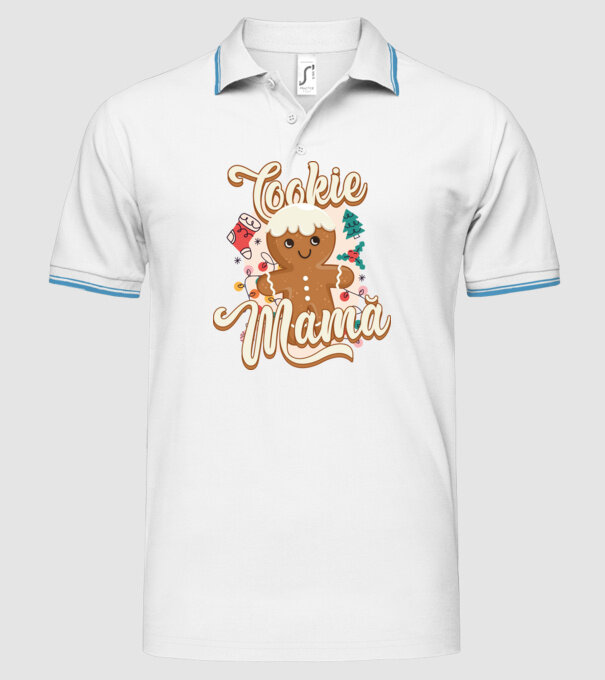 Cookie mamă model alb pe tricou
