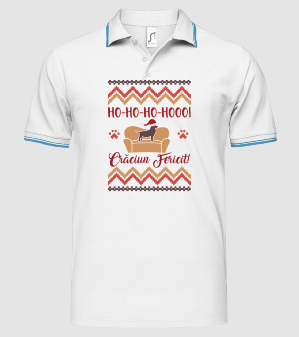 un Crăciun ho-ho-hoo-hoo fericit! model alb pe tricou