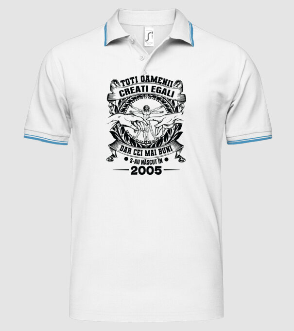 Da Vinci 20 2005 model alb pe tricou