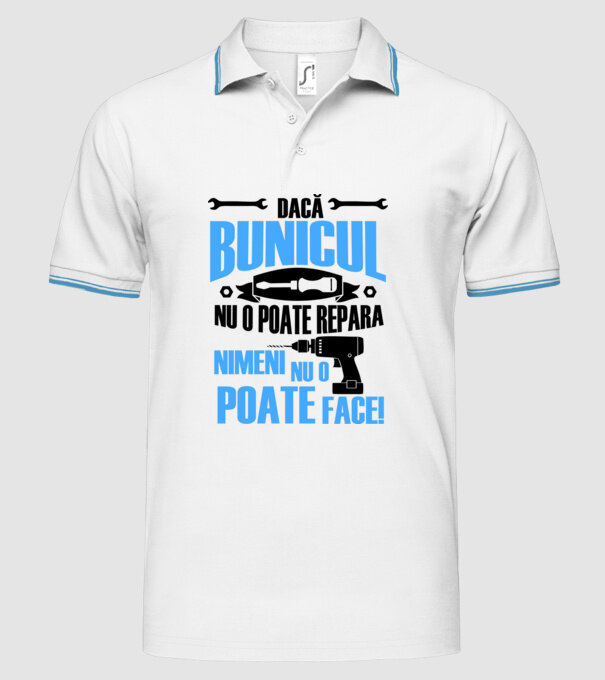 Dacă bunicul nu o poate repara, nimeni nu o poate face model alb pe tricou