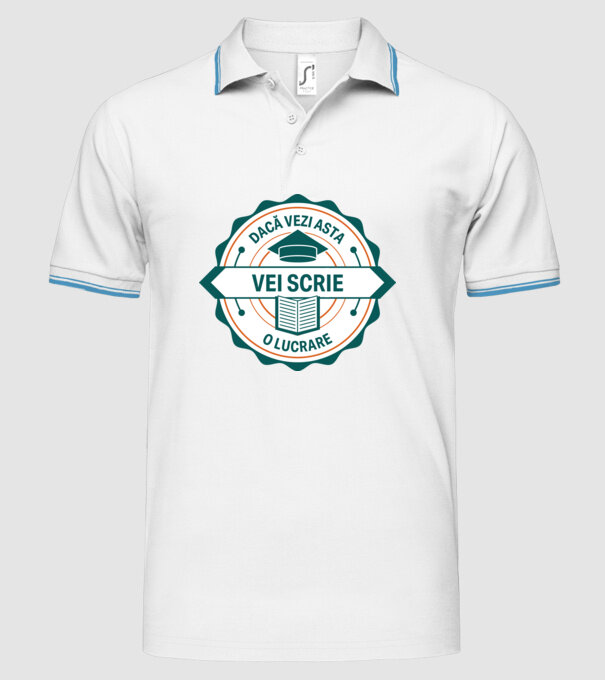 Dacă vezi asta, vei scrie o lucrare model alb pe tricou