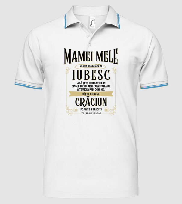 Mamei mele - nu uita niciodată că te iubesc - dacă ți-aș putea oferi un singur lucru, ar fi capacitatea de a te vedea prin ochii model alb pe tricou