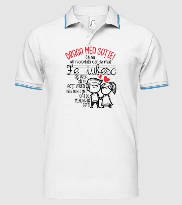 dragul meu soț javitott2411 model alb pe tricou