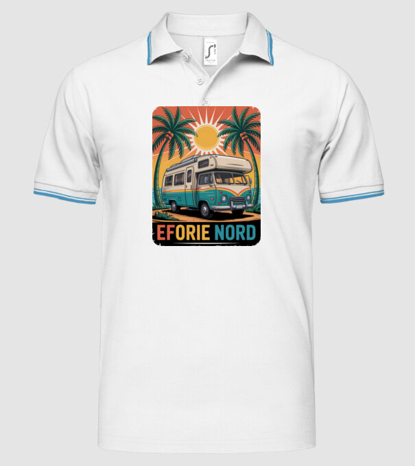 Eforie Nord model alb pe tricou