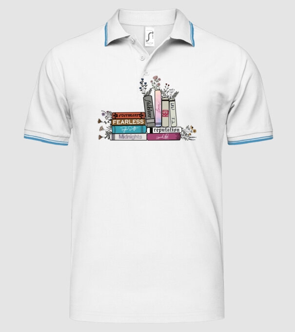 Eras tour books color 2 model alb pe tricou