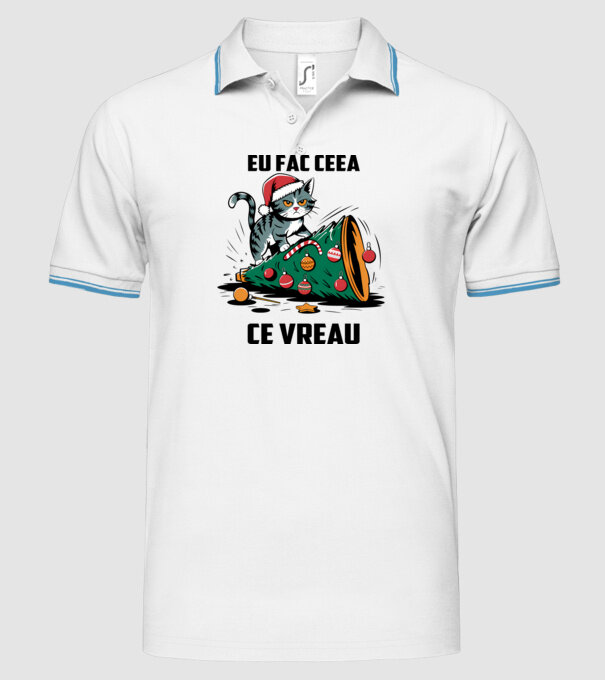 Eu fac ceea ce vreau Alb model alb pe tricou