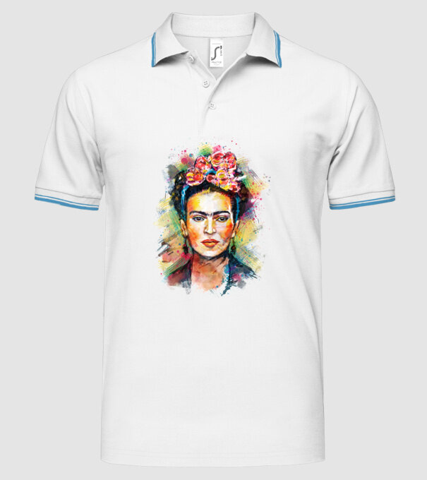 Frida Kahlo model alb pe tricou
