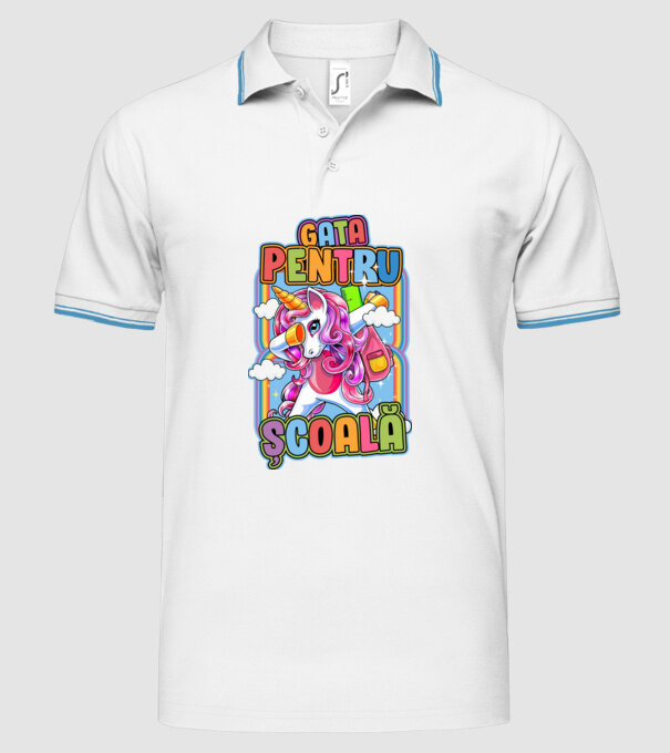 Gata pentru școală D1947707 model alb pe tricou