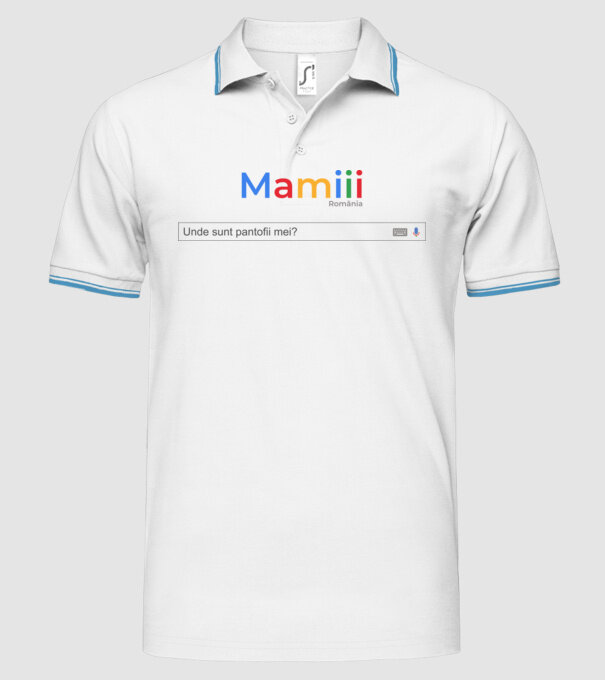 Mamiiii - Unde sunt pantofii mei? model alb pe tricou