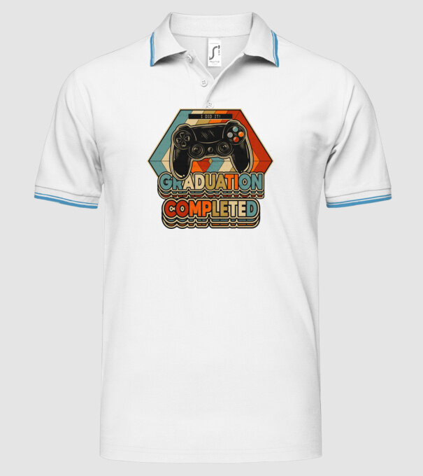 Graduation Completed model alb pe tricou