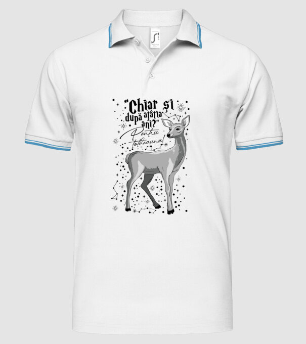 Harry Potter Valentine model alb pe tricou