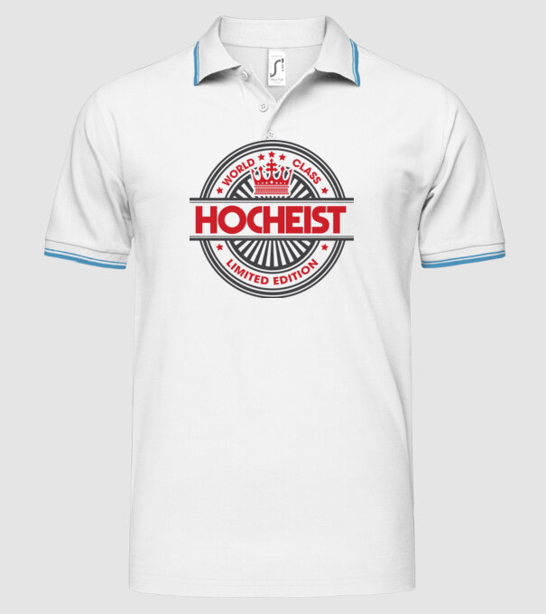 hocheist model alb pe tricou