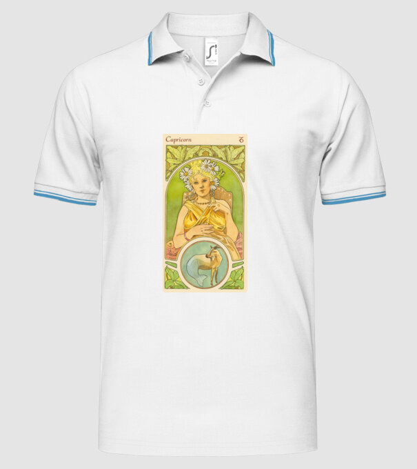 Horoscop Tarot CAPRICORNUL model alb pe tricou