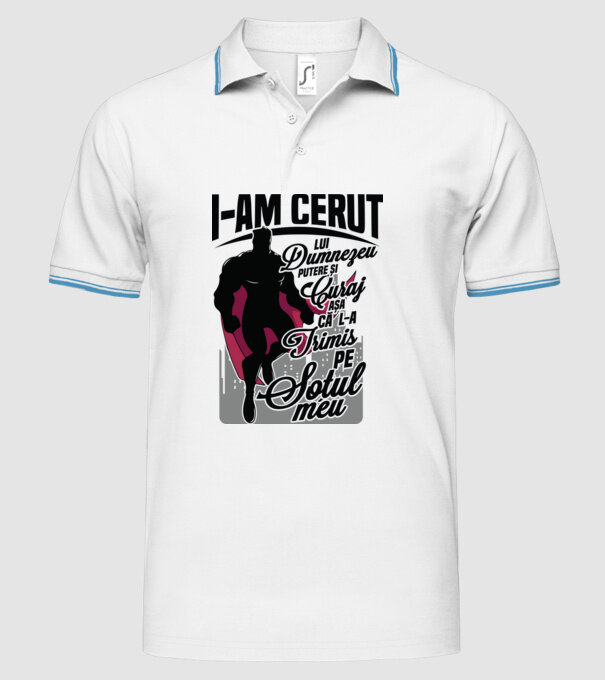 I-am cerut lui Dumnezeu putere și curaj - așa că l-a trimis pe soțul meu model alb pe tricou