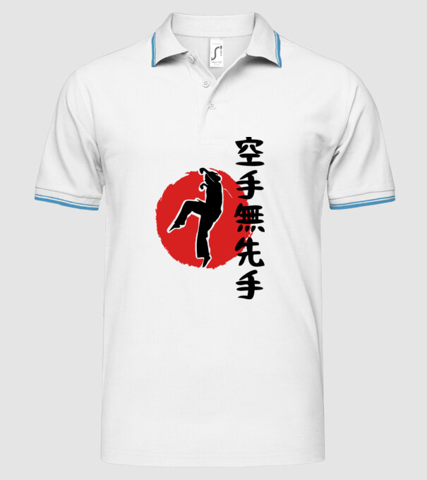 Larusso training japan model alb pe tricou