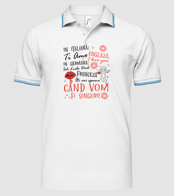 Lecție de limbă model alb pe tricou