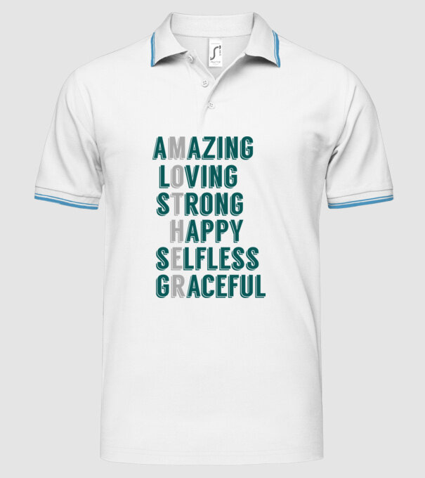 M O T H E R model alb pe tricou