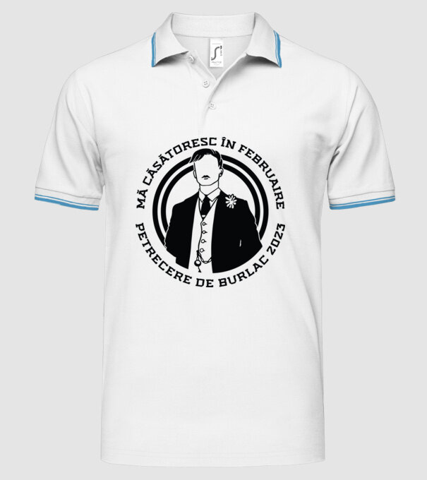 mă căsătoresc în februarie model alb pe tricou