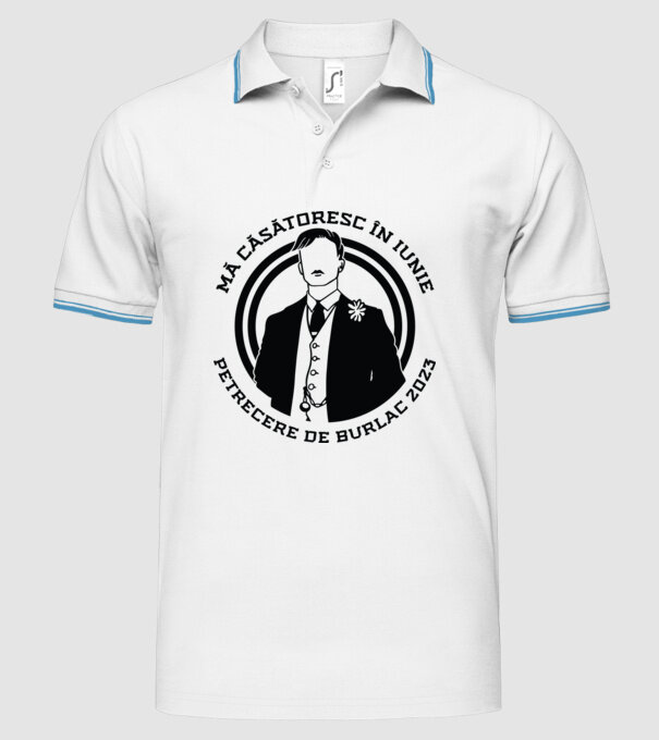 mă căsătoresc în iunie - petrecere de burlac model alb pe tricou